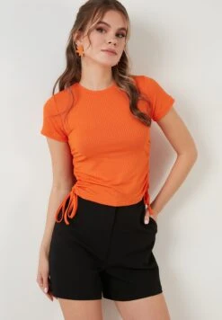 LELA Slim Fit - Blouse - Orange Color -Stijl Verkoop 8fdb5422a4454595959922540a273b4f