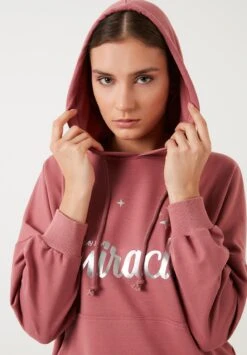 LELA Loose Fit - Hoodie - Dusty Rose Color -Stijl Verkoop 9206629c588d44acaefd74ab433d3662