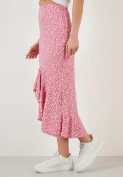 LELA Midi - A-Lijn Rok - Fuchsia -Stijl Verkoop 92bf3512562640a59c08a5813ad0634d