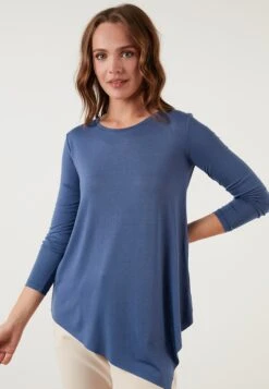 LELA Slim Fit - Longsleeve - Indigo -Stijl Verkoop 93b2a88efe3c4ca7b550a2653d49a6d0