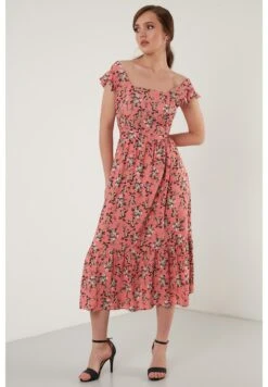 LELA Regular Fit - Jurk - Dusty Rose Color -Stijl Verkoop 93ca3df9e3ac4b15bbab3f39234ba8a7