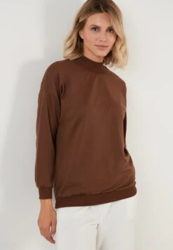 LELA Regular Fit - Sweater - Brown -Stijl Verkoop 93d3f992a265401a82eb81568630ff5c