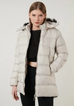 LELA Winterjas - Stone Colored -Stijl Verkoop 941be8053c3b46dc9eaa4a12d1734b44