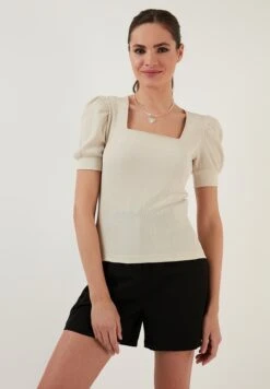 LELA Slim Fit - Blouse - Stone