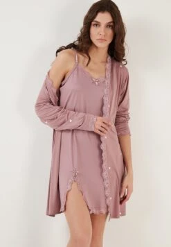 LELA Soft Touch - Nachtjapon - Dusty Rose -Stijl Verkoop 95c7918671cf42f1a2cf5732f0148602