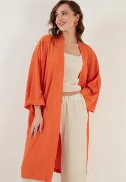 LELA Mantel - Orange -Stijl Verkoop 95d7ba7fd0a441f8891ec21c42af2bd3