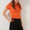 LELA Slim Fit - Blouse - Orange Color -Stijl Verkoop 95fec42b88d34922b668f8589f967b4c