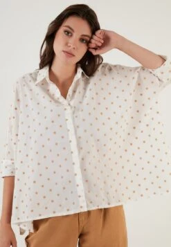 LELA Overhemdblouse - Camel