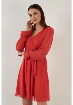 LELA Mini- Jurk - Orange -Stijl Verkoop 98ed146cbcc84bceb3cd7d7fcea6372a