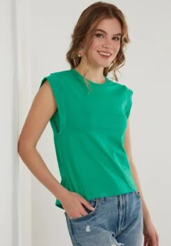 LELA Crew Neck- Top - Benetton Color -Stijl Verkoop 991ff0544795468eb27ad7af08584e4c