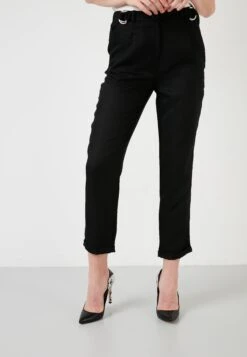 LELA High Waist Trousers- Broek - Black