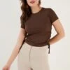 LELA Slim Fit - Blouse - Brown 1 LELA Slim Fit - Blouse - Brown -Stijl Verkoop 99fb85ef65364dd094c229a47bec3ab9
