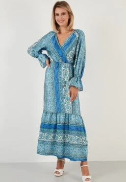 LELA Regular Fit - Maxi-Jurk - Blue -Stijl Verkoop 9a2f442b75a04acba929db33b3627ad2