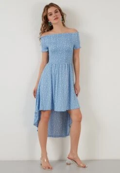 LELA Regular Fit - Jurk - Baby Blue -Stijl Verkoop 9a71d29e202b43cdad458b6215a8db61