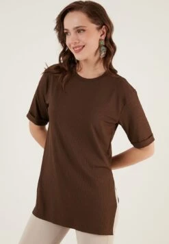 LELA Slim Fit - Blouse - Dark Brown -Stijl Verkoop 9aed281817d740fca4220789de50df5f