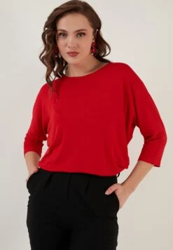 LELA Crew Neck- Longsleeve - Red