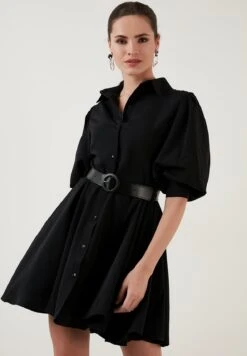 LELA Regular Fit - Blousejurk - Black 12 LELA Regular Fit - Blousejurk - Black -Stijl Verkoop 9b690879f4ee40f0b348233d2f9ab3ee