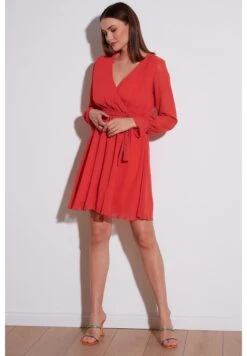 LELA Mini- Jurk - Orange -Stijl Verkoop 9bbb5a375e944d49a60c781a508f1f60