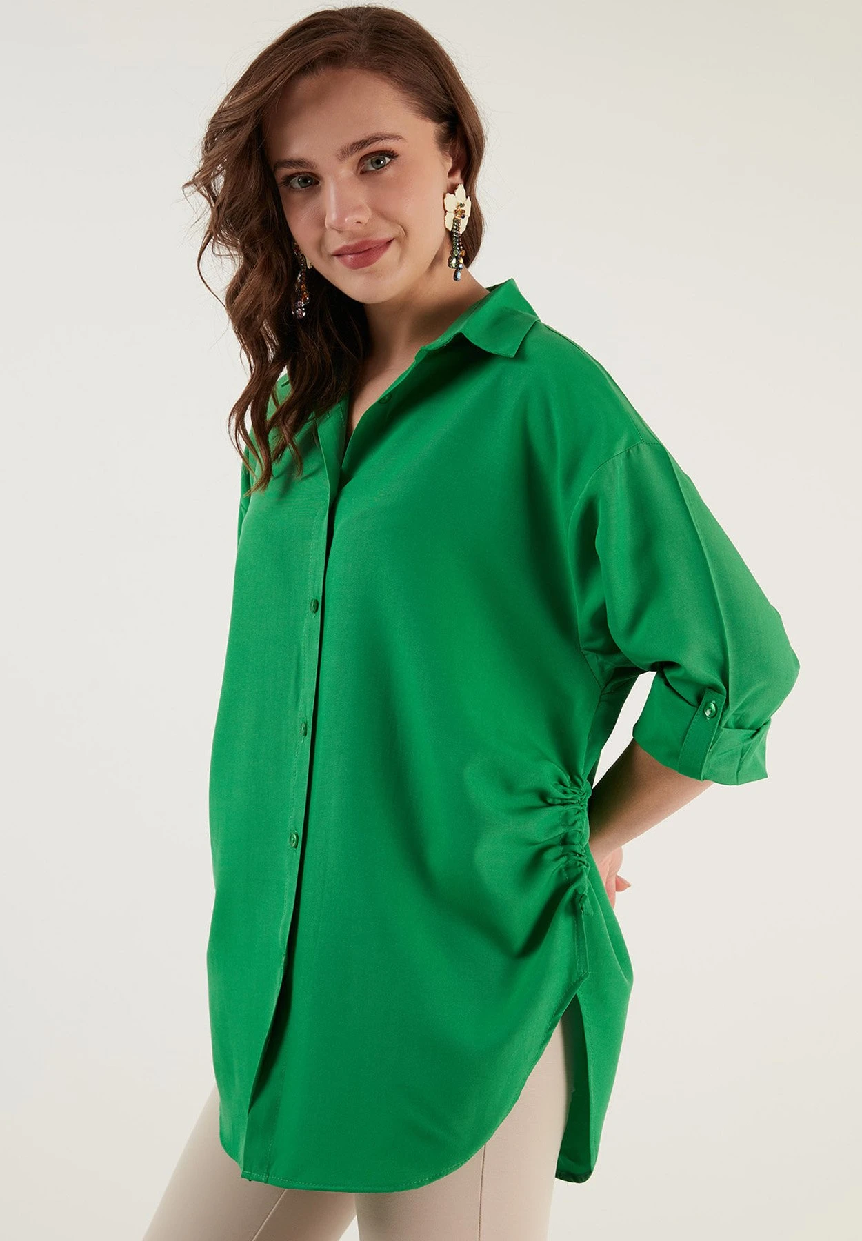 LELA Overhemdblouse - Benetton Color 7 LELA Overhemdblouse - Benetton Color - Afbeelding 5