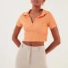 LELA Slim Fit - Blouse - Light Orange -Stijl Verkoop 9d199dd5a5c44e598eda43cbba8ac8ce