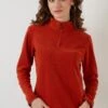 LELA Slim Fit - Fleece Trui - Orange -Stijl Verkoop 9f36ca41092948c890b3dd9835767869