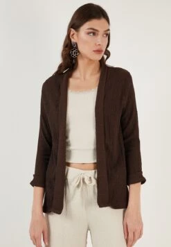 LELA Regular Fit - Vest - Brown -Stijl Verkoop 9f49c9df33d4435d99a0016081430bb4