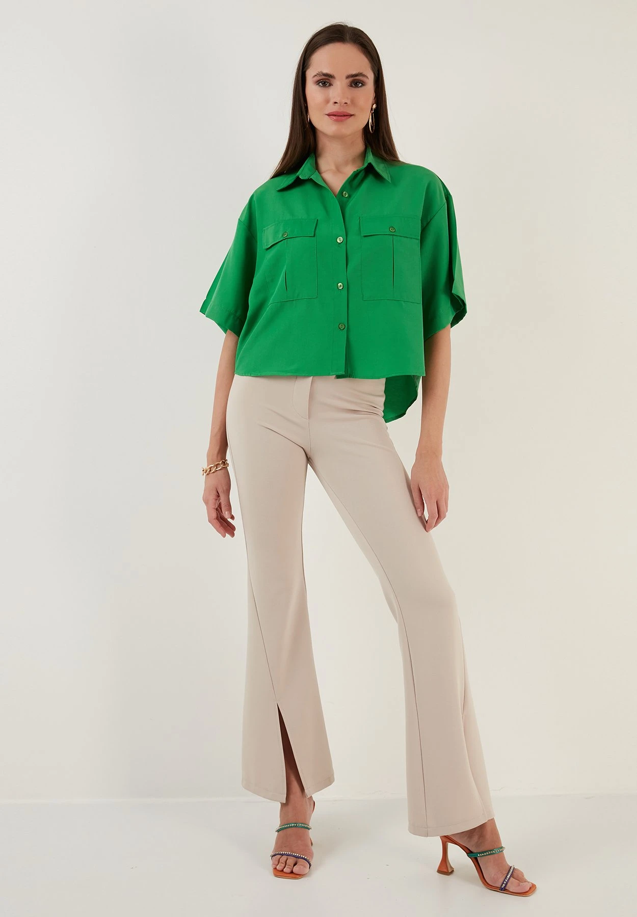 LELA Loose Fit - Overhemdblouse - Benetton Color 4 LELA Loose Fit - Overhemdblouse - Benetton Color - Afbeelding 2