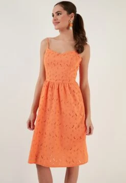 LELA Regular Fit - Jurk - Orange -Stijl Verkoop a1790be6bef04fb5bcfa8bea535f1e28