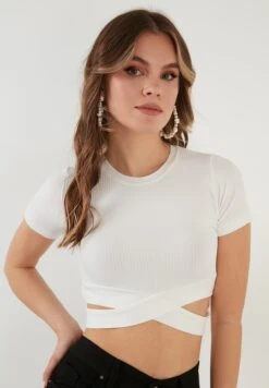 LELA Slim Fit- T-Shirt Print - Ecru -Stijl Verkoop a20100a16a154d108aed8628f4415837