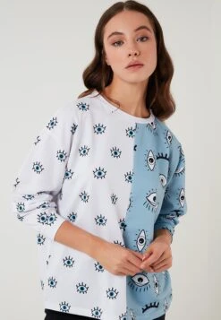 LELA Crew Neck- Sweater - Blue -Stijl Verkoop a3103a2dd68a4cb0a7ea158cec8d5d77