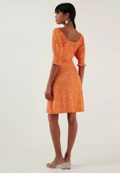 LELA Jurk - Orange -Stijl Verkoop a411755ff9434ebba963196795e6e4a1