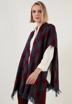LELA Poncho - Dblue Bordeaux -Stijl Verkoop a5b820f0f2a045348d113c65948adaa5