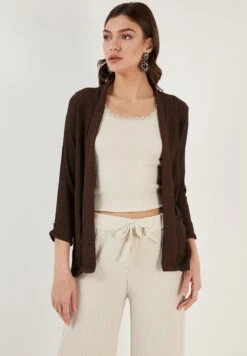 LELA Regular Fit - Vest - Brown -Stijl Verkoop a69b49c1ef82469ab859ab34424088f3