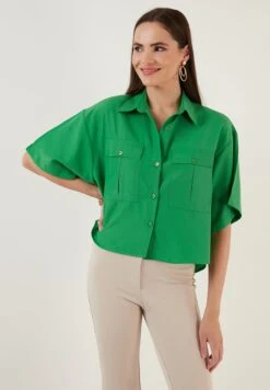 LELA Loose Fit - Overhemdblouse - Benetton Color 12 LELA Loose Fit - Overhemdblouse - Benetton Color -Stijl Verkoop a74a298fbc934af888d4e1232b16ac84