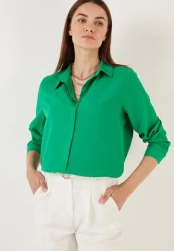 LELA Overhemdblouse - Benetton -Stijl Verkoop a8390696c7b84dc19f6dec336fbf04cf
