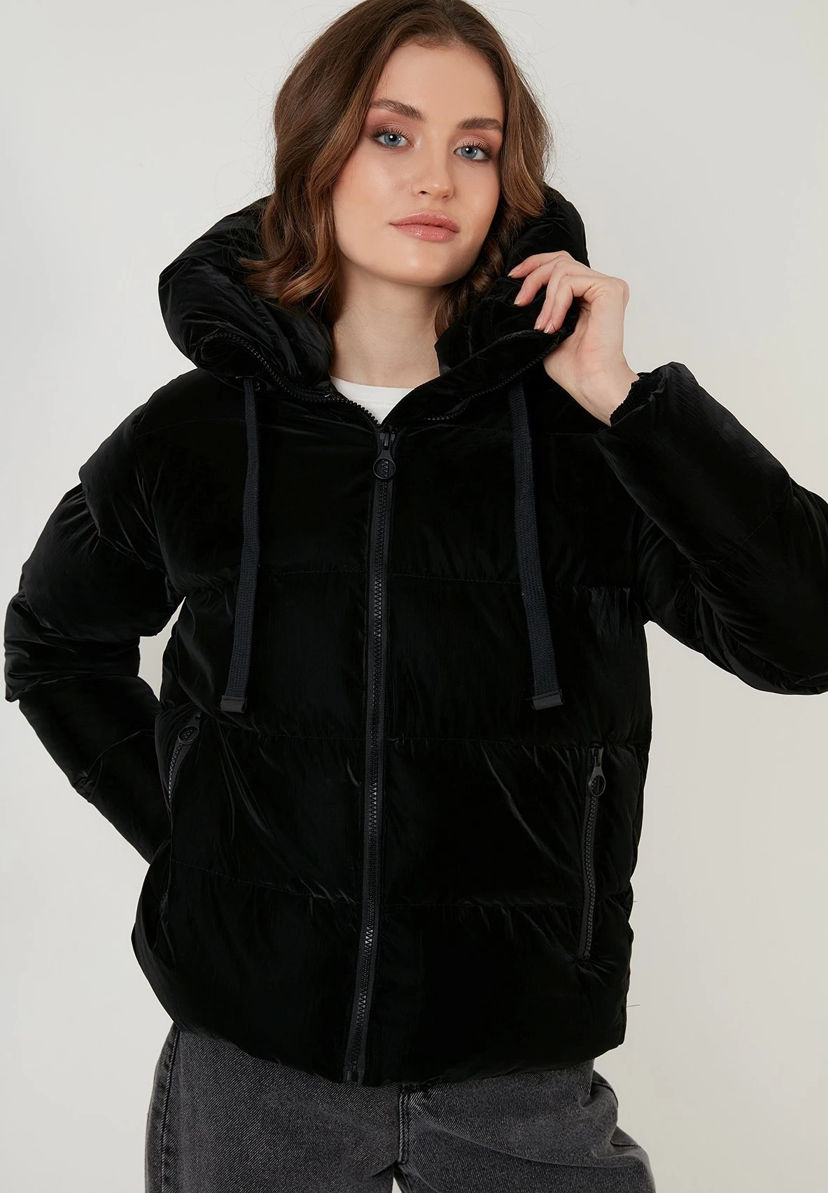 Lela Hooded Puffer Flame - Winterjas - Black 7 Lela Hooded Puffer Flame - Winterjas - Black - Afbeelding 5