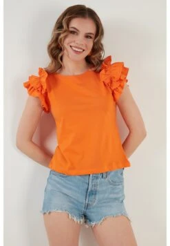 LELA T-Shirt Print - Orange Color -Stijl Verkoop aa8527d76308470bbadac8a703287c5b
