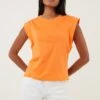 LELA Crew Neck- Top - Orange