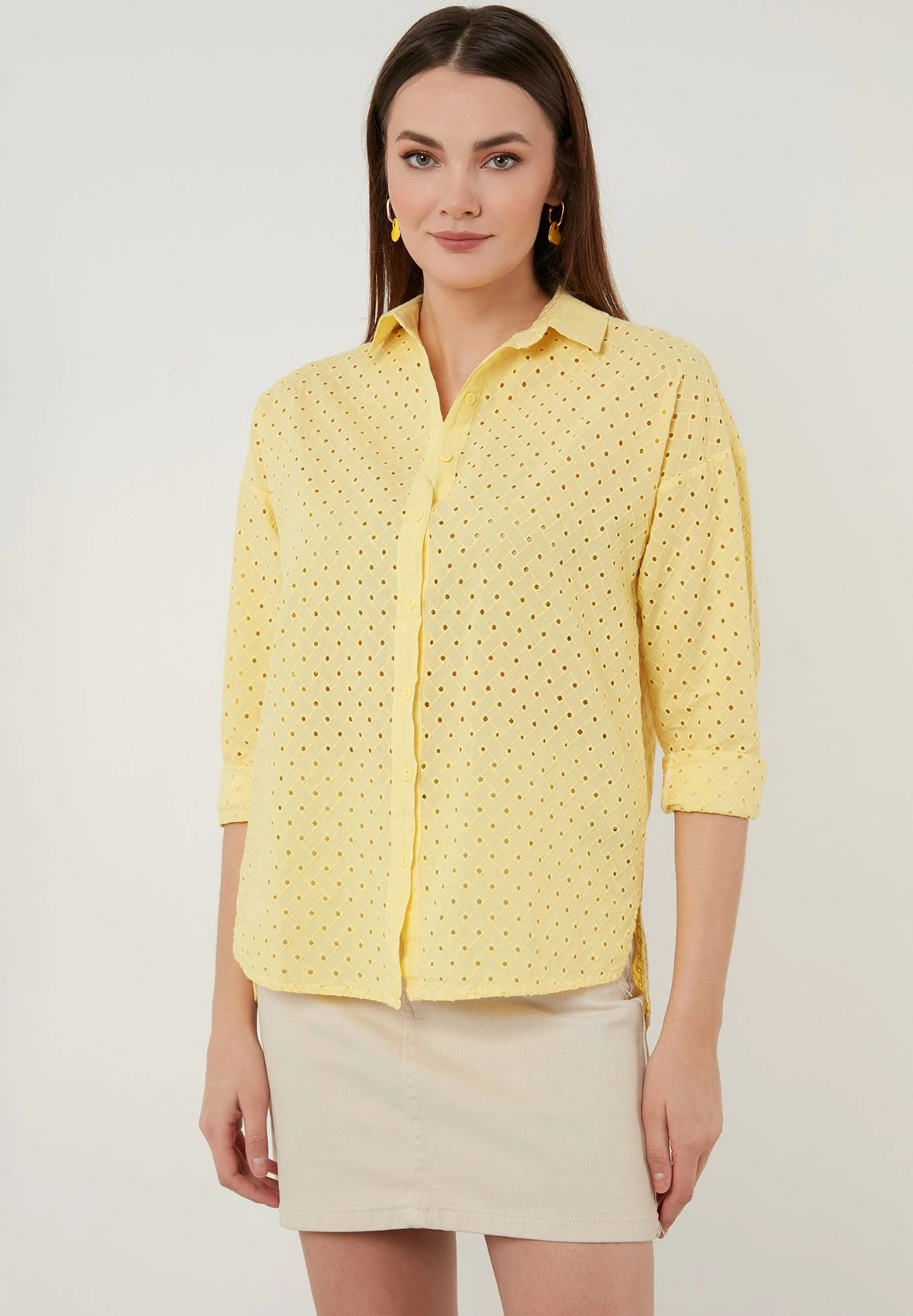 LELA Overhemdblouse - Yellow 3 LELA Overhemdblouse - Yellow