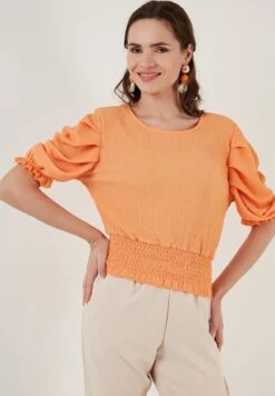 LELA Blouse - Light Orange -Stijl Verkoop ae19c782a35c4e71a54b02fdf94d229c