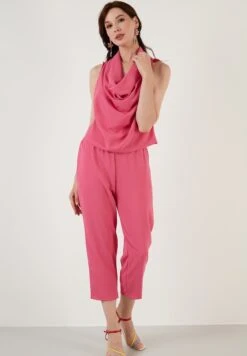 LELA Two Piece Set - Regular Fit - Broek - Fuchsia -Stijl Verkoop aeea11efad71478391ed2597ef0790c5