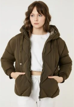 LELA Regular Fit - Winterjas - Khaki -Stijl Verkoop b1473a2abe8e456084cedf9fcd898229