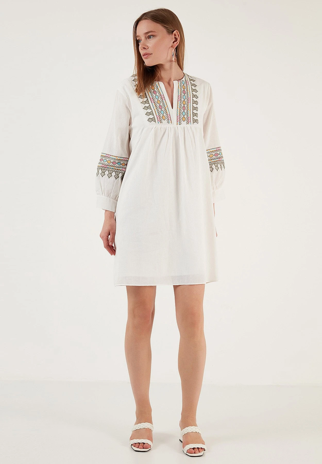 LELA Regular Fit - Jurk - White 4 LELA Regular Fit - Jurk - White - Afbeelding 2