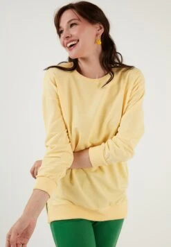 LELA Regular Fit - Sweater - Yellow -Stijl Verkoop b197bc52d90a44dd9dfe5cb53f3f99d1