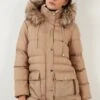 LELA Regular Fit - Winterjas - Dark Beige