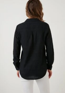 LELA Slim Fit - Overhemdblouse - Black -Stijl Verkoop b35331fc3b1544aa904a80e80a3de751