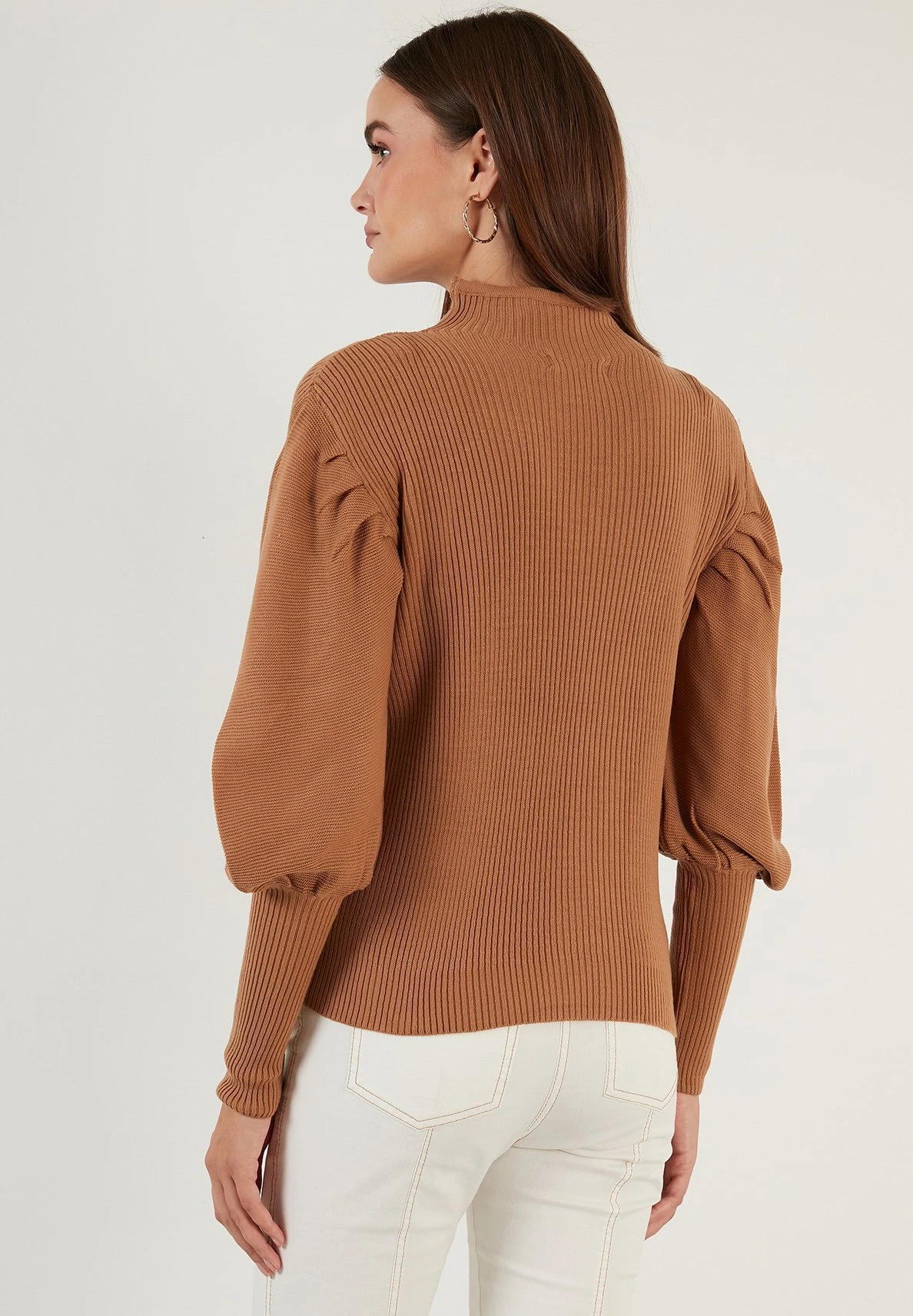 LELA Regular Fit - Trui - Light Brown 5 LELA Regular Fit - Trui - Light Brown - Afbeelding 3