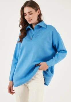 LELA Trui - Light Blue -Stijl Verkoop b718f1b1b9ce451a846dc15d6b38f193