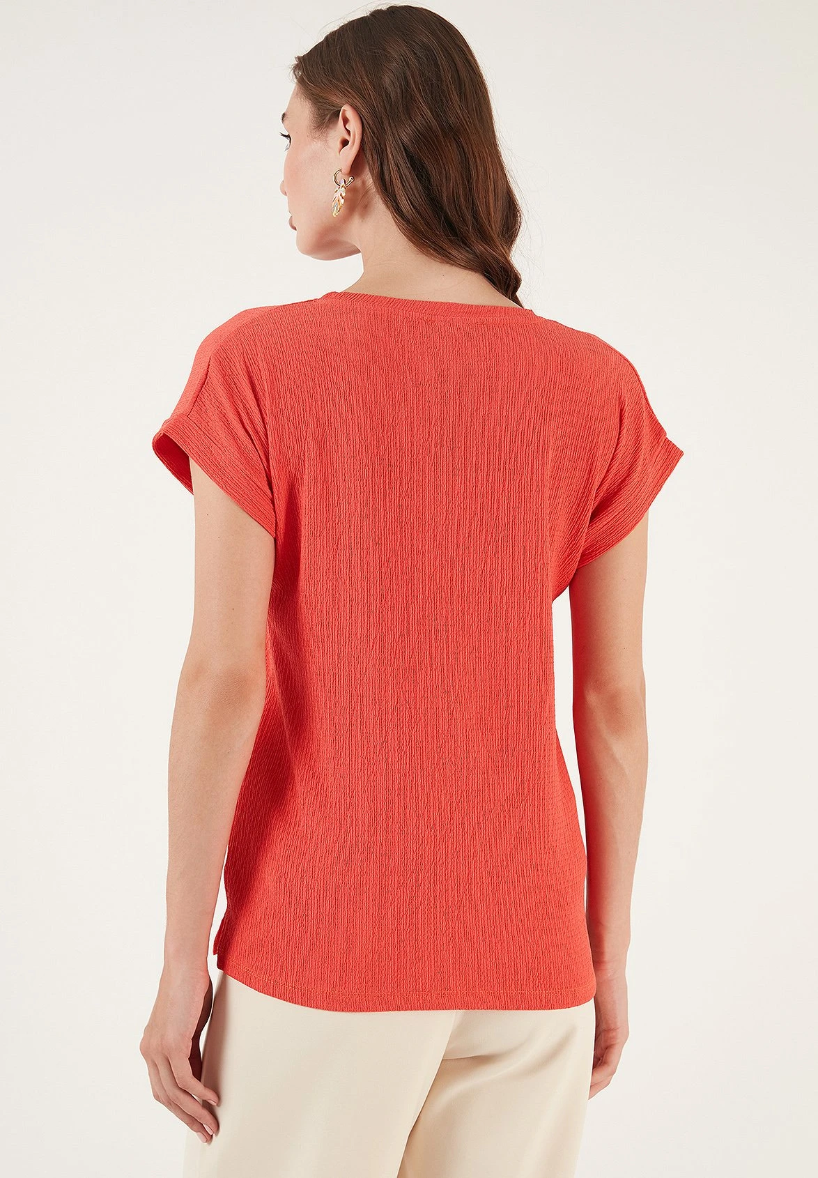 LELA Regular Fit - Blouse - Coral 4 LELA Regular Fit - Blouse - Coral - Afbeelding 2
