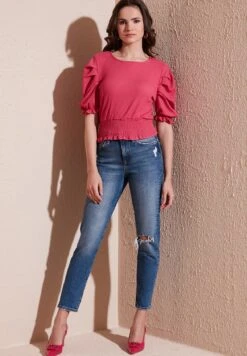 LELA Blouse - Fuchsia -Stijl Verkoop b989a309c7074ba28678725d1bda1057